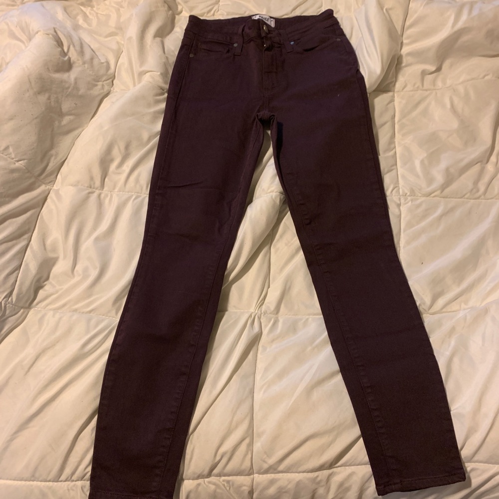 Paige Jeans Maroon